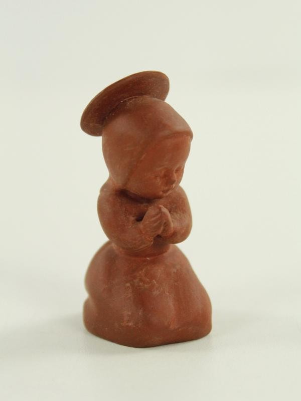 Goebel - vintage, kleine kerstfiguren uit gebakken klei (11 stuks)