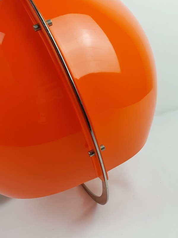 Orange space age plafondlamp