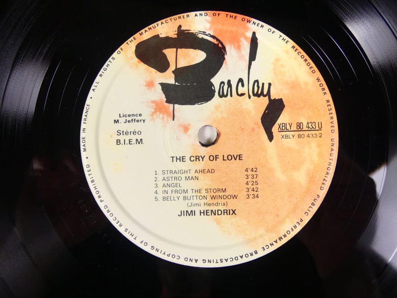 Jimi Hendrix - The Cry of Love LP