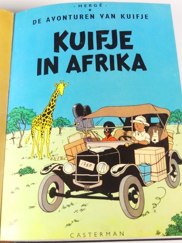 Kuifje strips gebonden in boekvorm