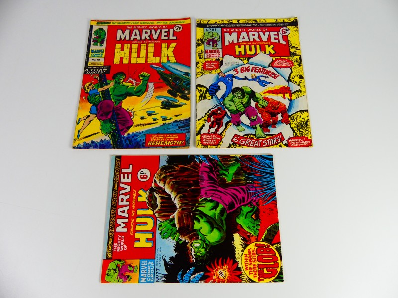 Lot Marvel Comics + Beeldje