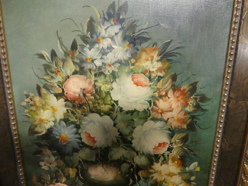 Olieverfschilderij stilleven bloemen