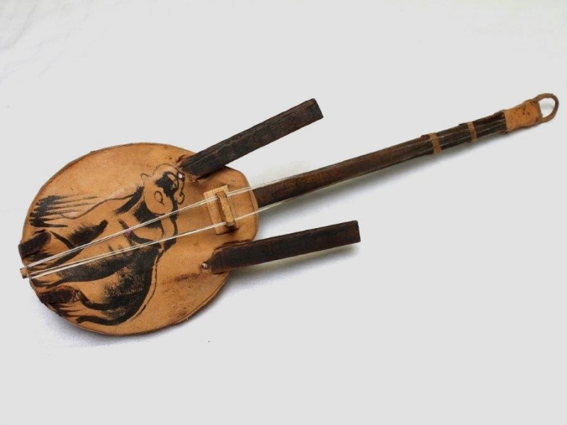 Antiek Afrikaans muziekinstrument (Art. 1033)