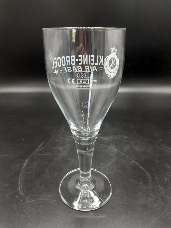 Kleine-Brogel Air base bierglas