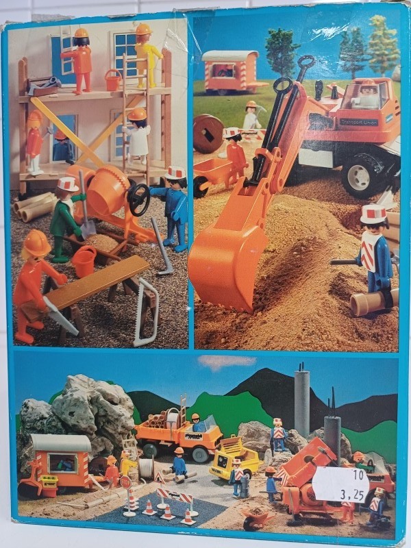 Vintage Playmobil bouwvakkers en steiger