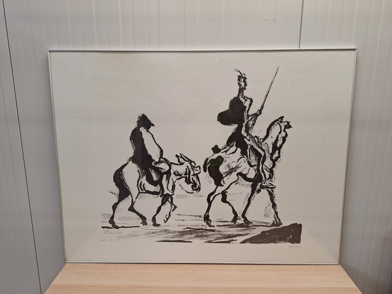 Grote kopie van het werk: Don Quixote - Honoré Daumier