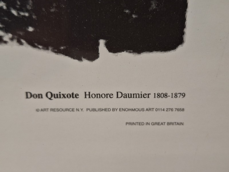 Grote kopie van het werk: Don Quixote - Honoré Daumier