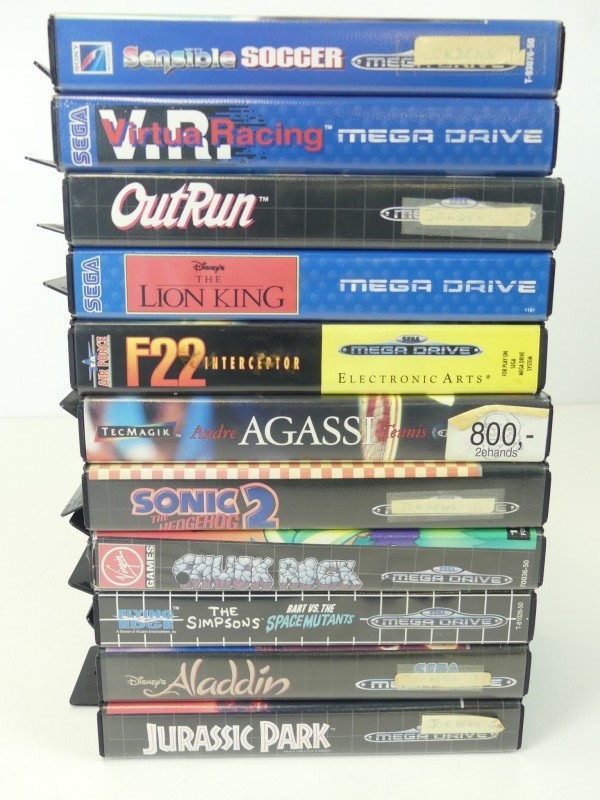 Vintage Sega mega drive spelletjes