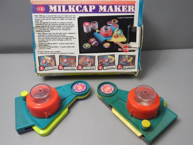 Vintage zeldzaam Milkcap maker + toebehoren (nieuwe pakjes)