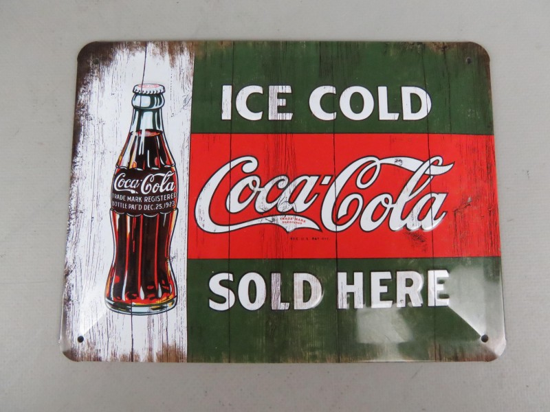 Vintage Coca-cola reclamebord