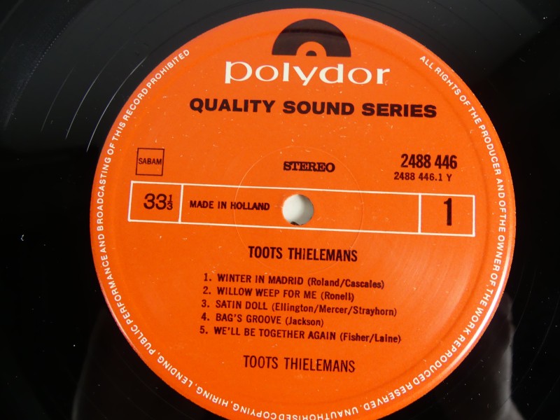 Toots Thielemans - 	Quality Sound Series. Vinyl * 2