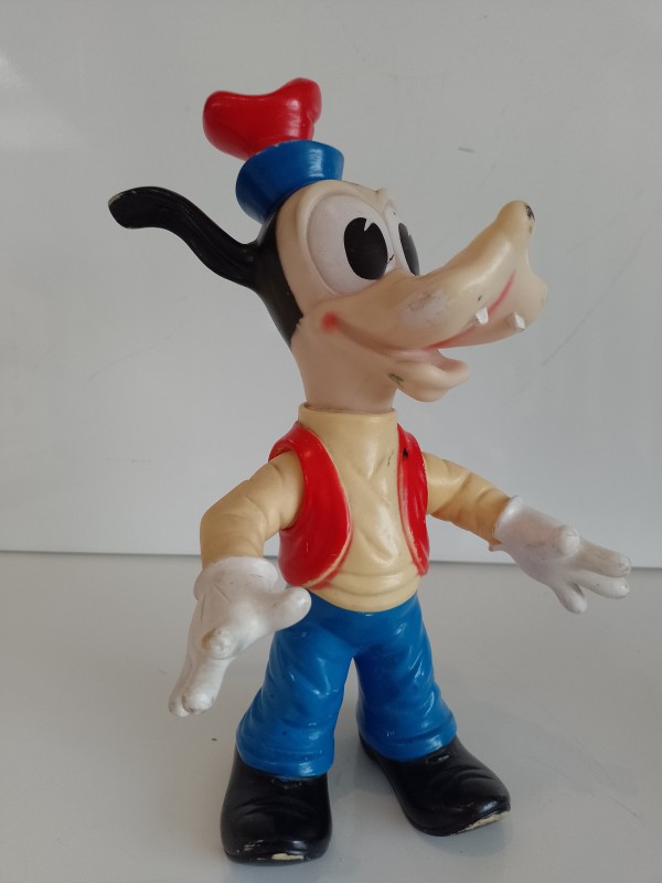 Vintage piepfiguren Goofy en Mickey Mouse