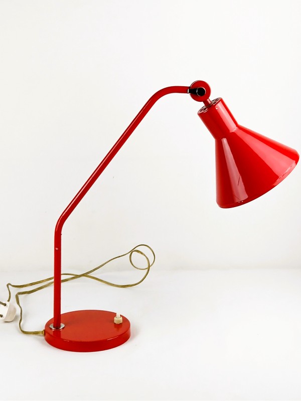 Bureaulamp rood