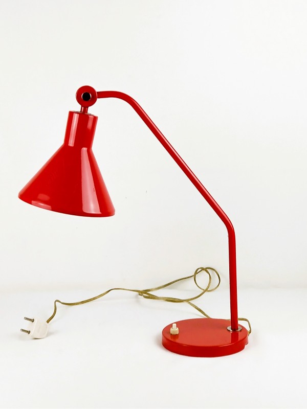 Bureaulamp rood