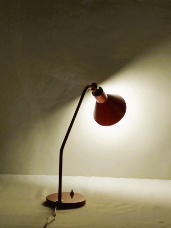 Bureaulamp rood