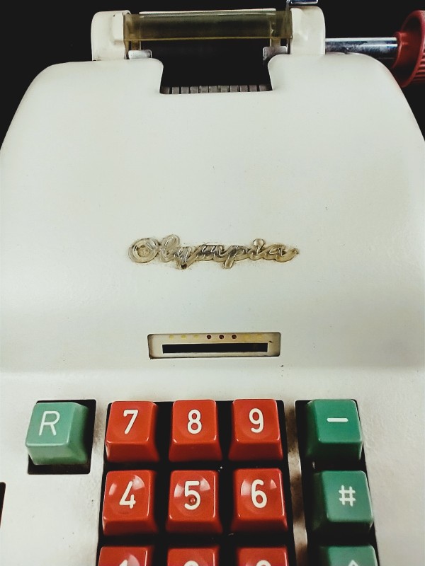 Duitse vintage Olympia rekenmachine