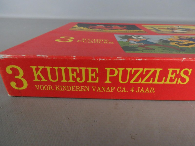 3 vintage Kuifje puzzels (compleet)