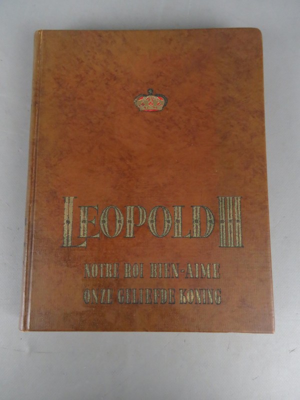 Vintage hardcover Leopold 3 boek - Onze geliefde Koning