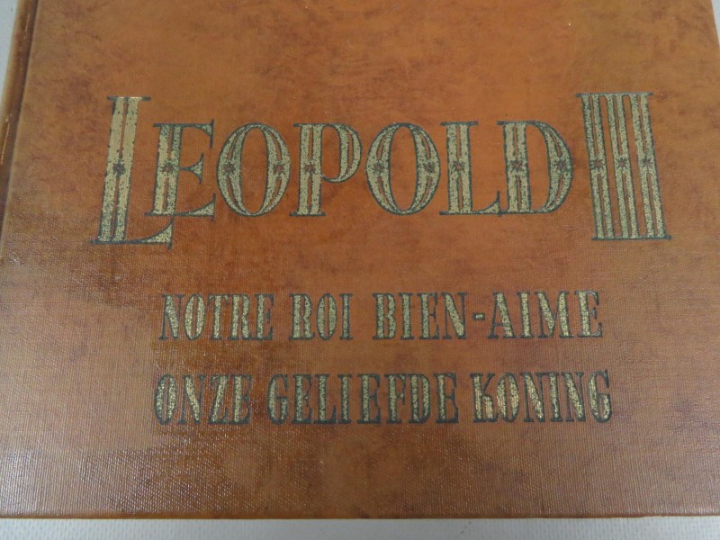 Vintage hardcover Leopold 3 boek - Onze geliefde Koning