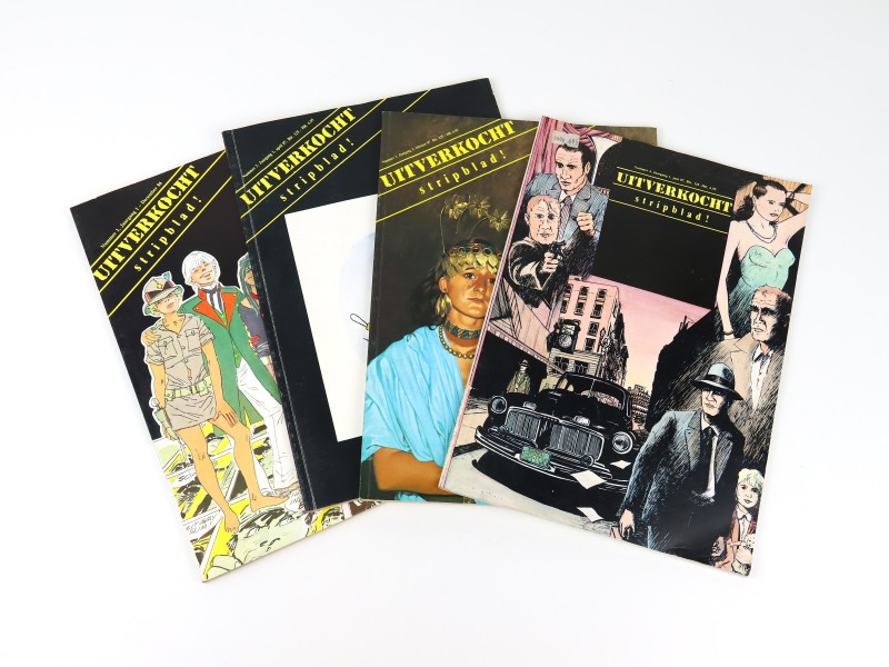 Set van 4 stripmagazines UITVERKOCHT 1986