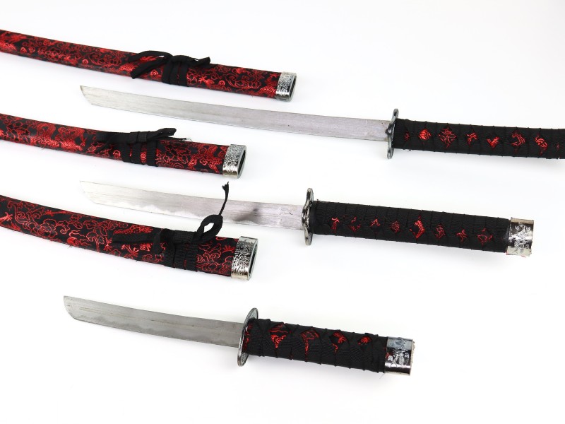 Set van 3 Japanse katana's