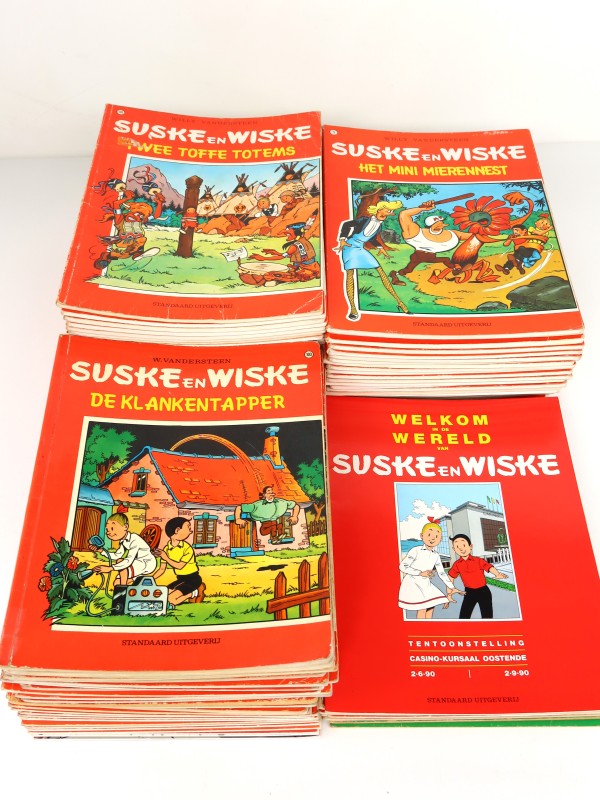 100 stuks Suske en Wiske Stripalbums 1970-2017