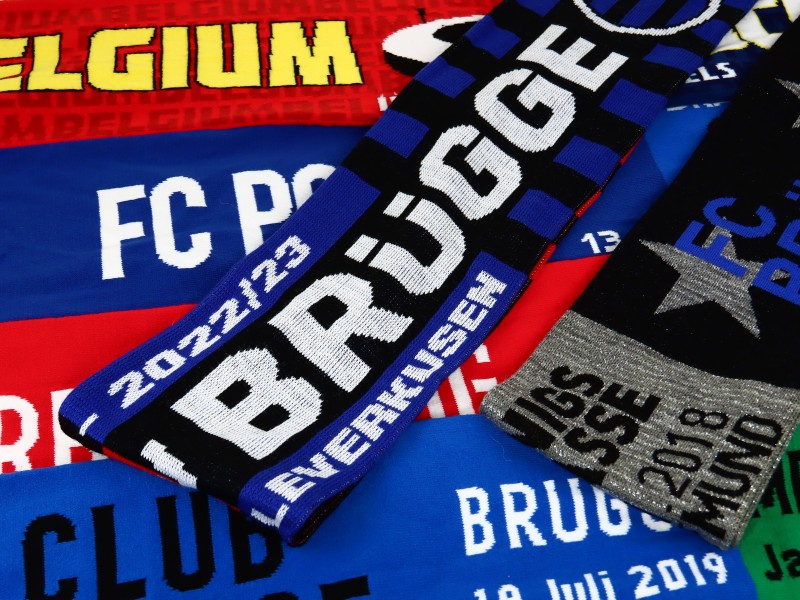 Lot van Club Brugge voetbalwedstrijdsjaals