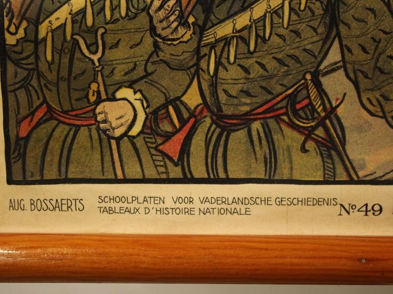 3 Historische educatieve schoolplaten van België