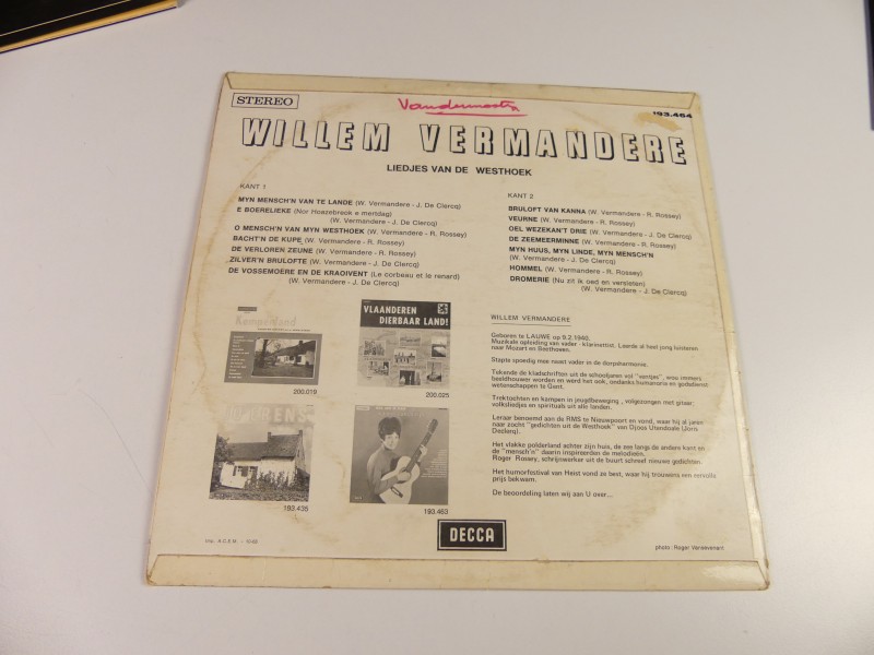 Willem Vermandere albums