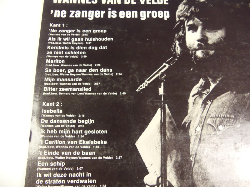 Wannes Van de Velde – 'ne Zanger Is Een Groep, Vinyl, LP