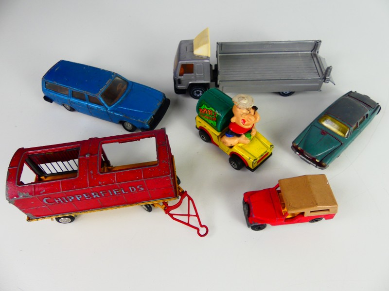 Vintage lot van gemengde autotjes - Corgi