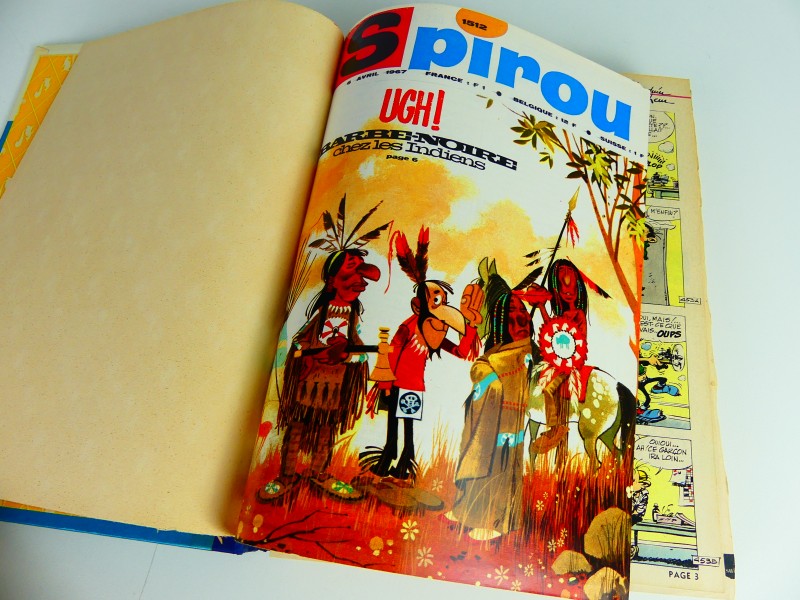 3 verzamelalbums van Spirou 'album du journal' # 48, 105, 106