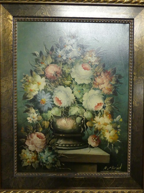 Olieverfschilderij stilleven bloemen