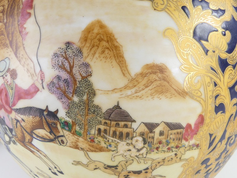 Vintage Chinese Porseleinen Gemberpot met Deksel