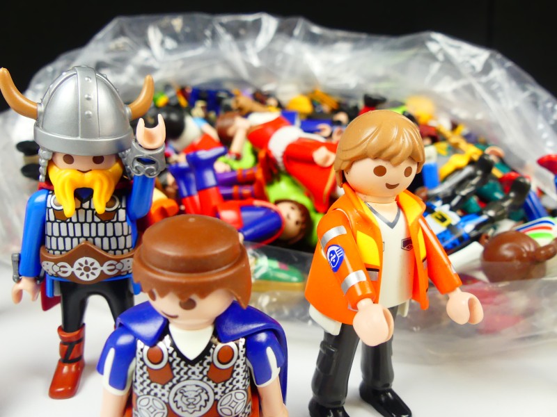 Zak met Playmobil popjes