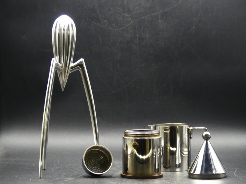 Vintage Alessi Citruspers + percolator