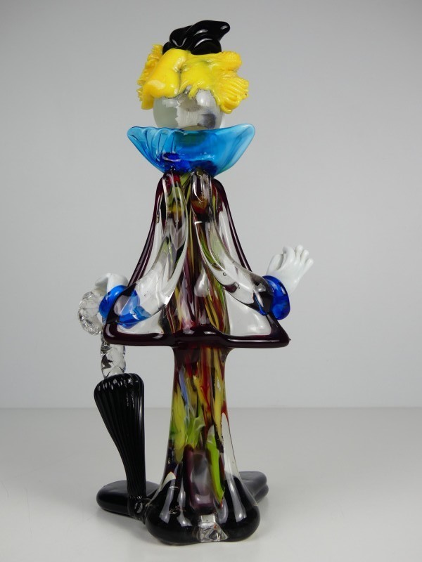 Clown glazen beeldje - Murano Stijl