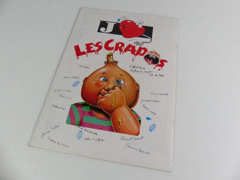 Vintage stickeralbum Les Crados - N° 1&2