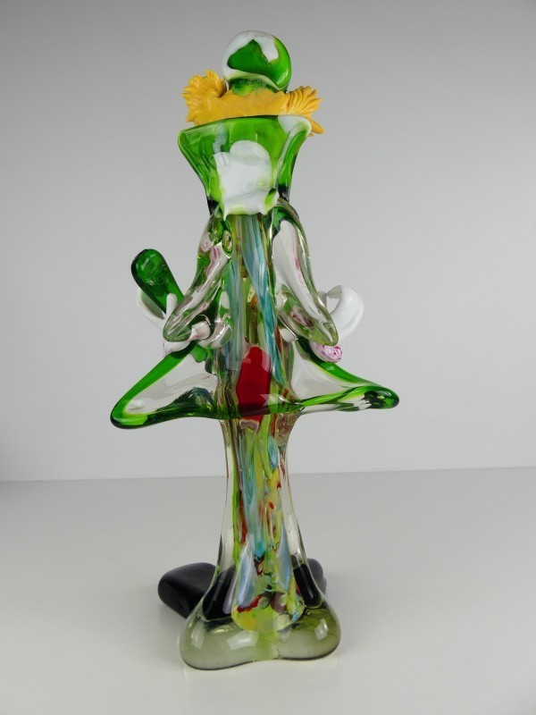 Clown glazen beeldje - Murano Stijl (2)