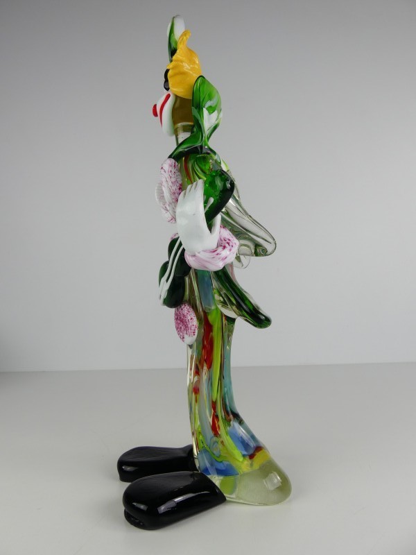 Clown glazen beeldje - Murano Stijl (2)