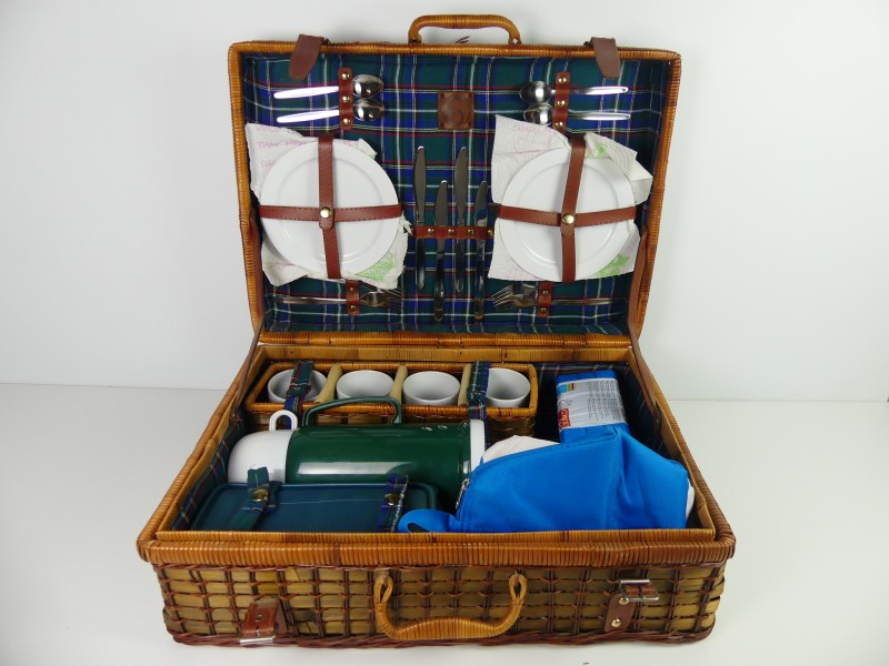 Vintage Picnic Koffer - 4 personen