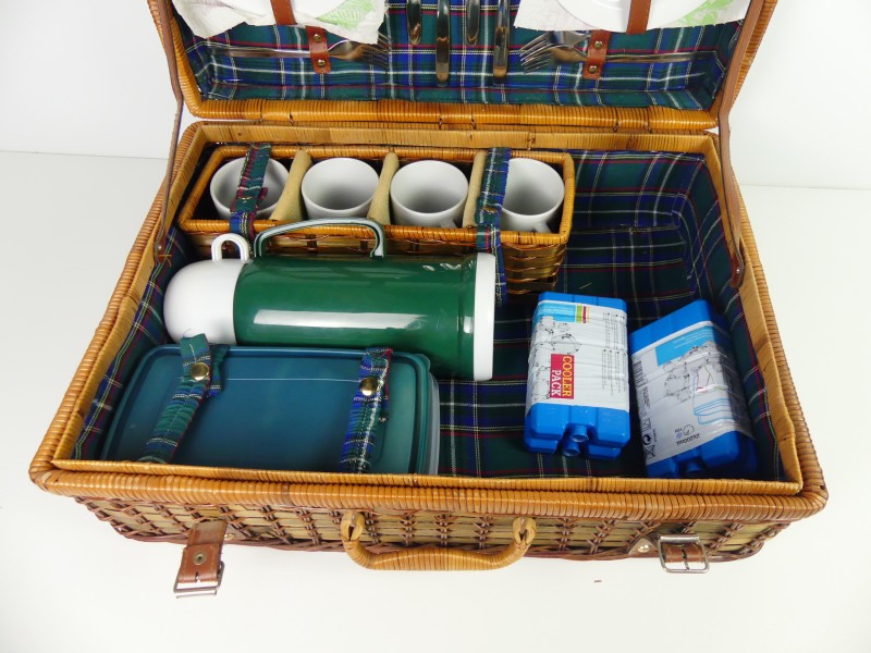 Vintage Picnic Koffer - 4 personen