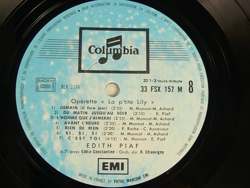 Édith PIAF – Box set met 10 vinylplaten – Parmi nous - compleet met boekje – 1962