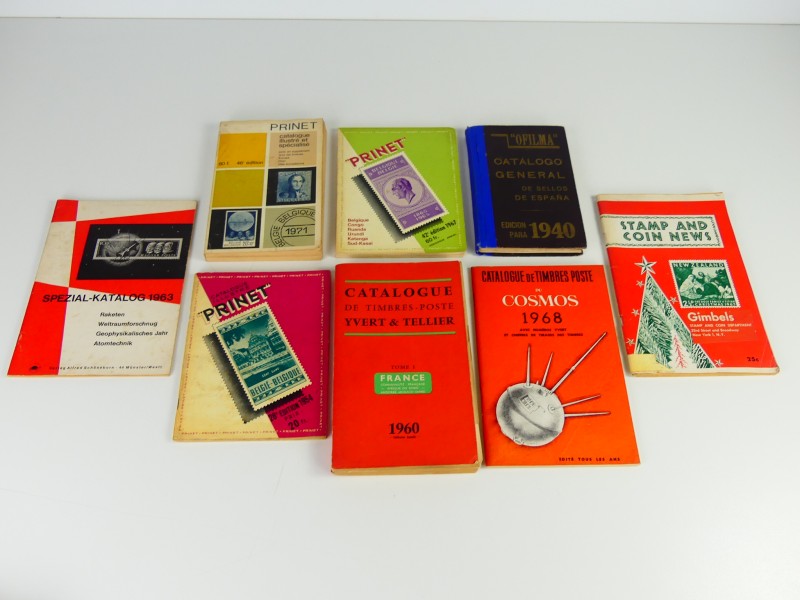 Filatelie - Vintage postzegelboeken+literatuur