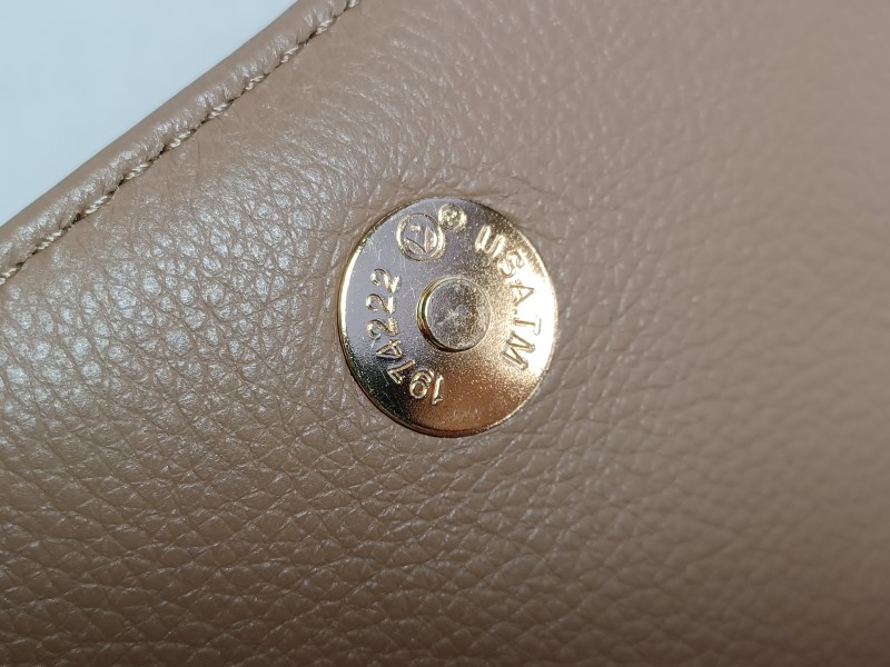 Kleine beige lederen Michael Kors tas