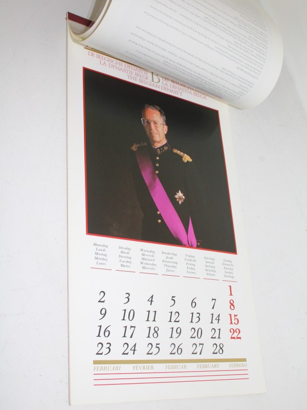 Kalender - De Belgische Dynastie - Koning Boudewijn - 1987