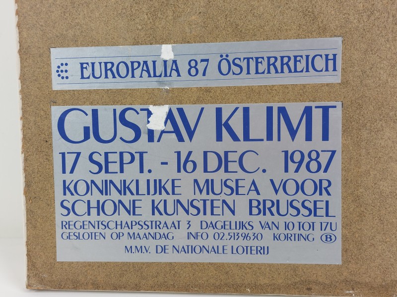 ingekaderde kunstposter van Gustav Klimt