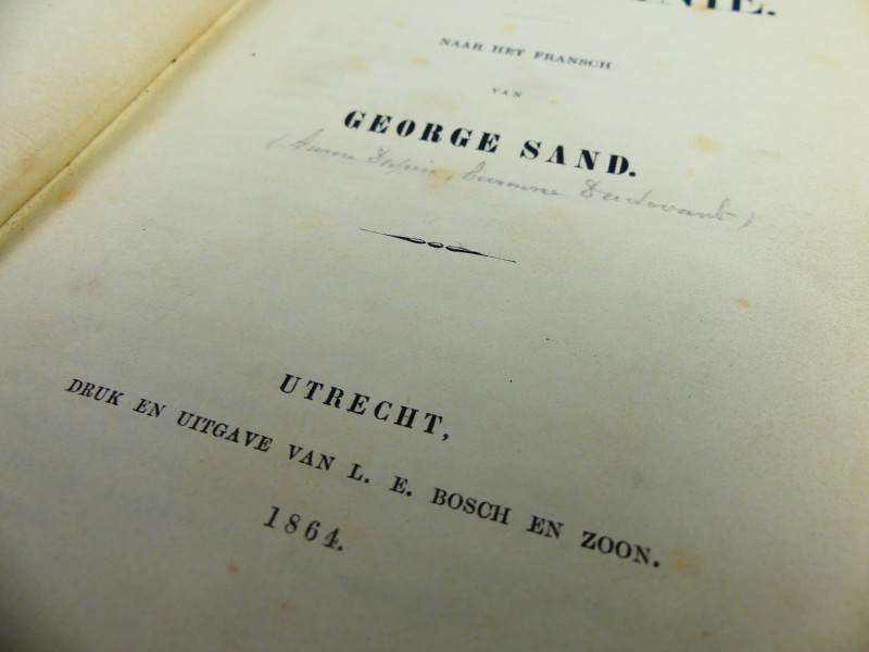 Antiek roman Mejonkvrouw La Quintinie - George Sand