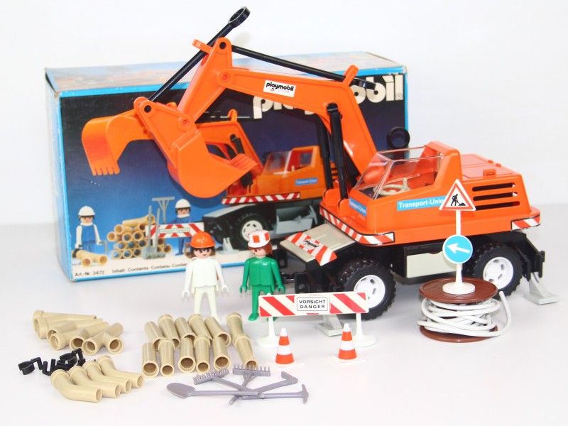 Playmobil 3472 Graafmachine - Compleet in doos - 1982