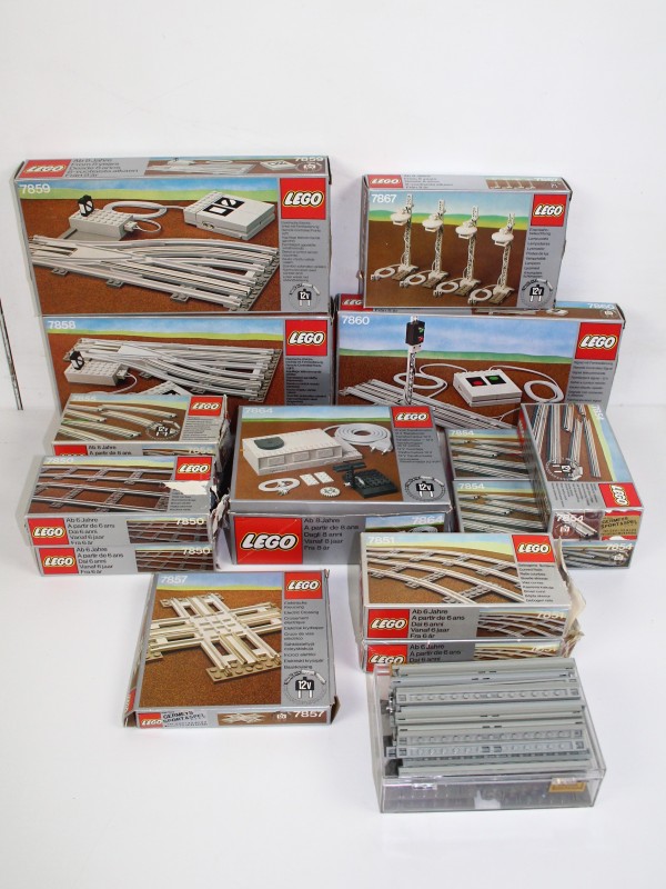 Lego 15 stuks treinsporen - jaren '80